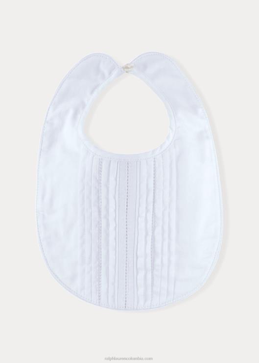 babero de bautizo bebé blanco Ralph Lauren 2XR2V8069