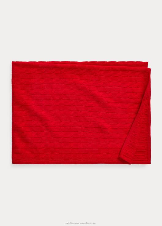 manta de cachemira bebé rl2000 rojo Ralph Lauren 2XR2V8076