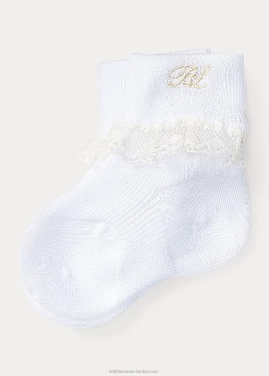 calcetines con ribete de encaje bebéRalph Lauren 2XR2V8056