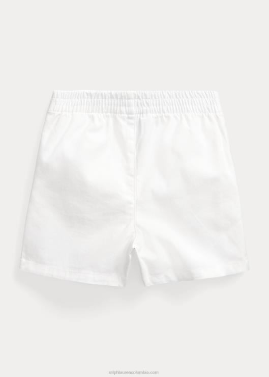 pantalones cortos chinos elásticos bebé blanco Ralph Lauren 2XR2V7902