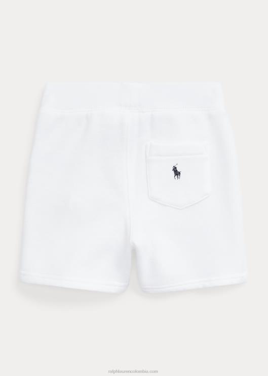 shorts de polar con logo bebé blanco Ralph Lauren 2XR2V7926