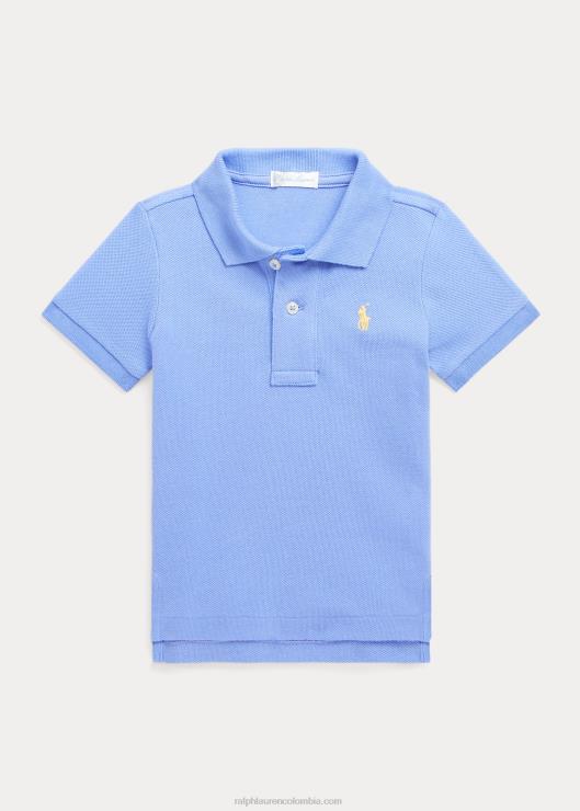 polo de malla de algodón bebé puerto isla azul Ralph Lauren 2XR2V8282