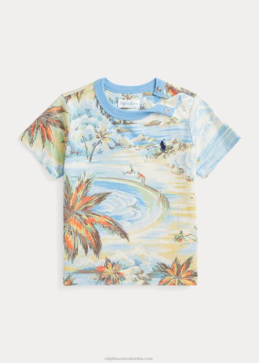camiseta con estampado tropical bebé bazar de la playa hawaiana Ralph Lauren 2XR2V7882