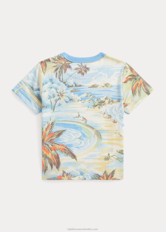 camiseta con estampado tropical bebé bazar de la playa hawaiana Ralph Lauren 2XR2V7882