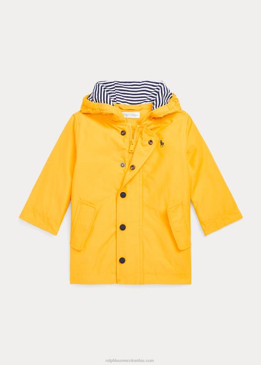 impermeable con capucha bebé impermeable amarillo Ralph Lauren 2XR2V8330