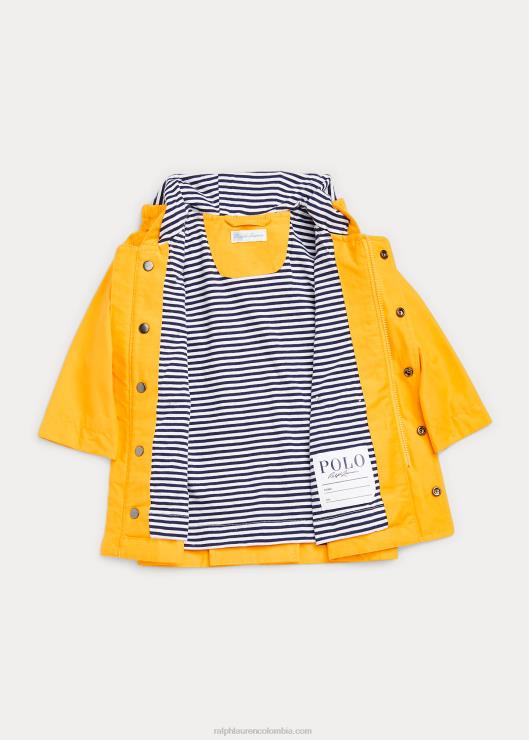 impermeable con capucha bebé impermeable amarillo Ralph Lauren 2XR2V8330