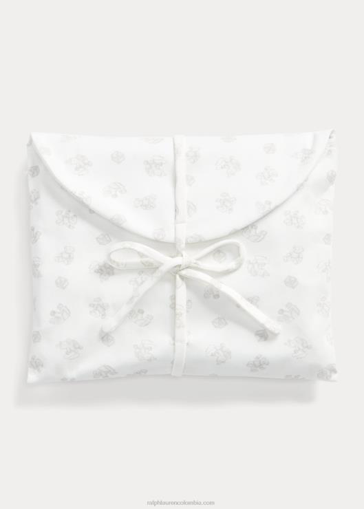 set de regalo de 3 piezas de algodón bebé cuarzo brezo multi Ralph Lauren 2XR2V7834