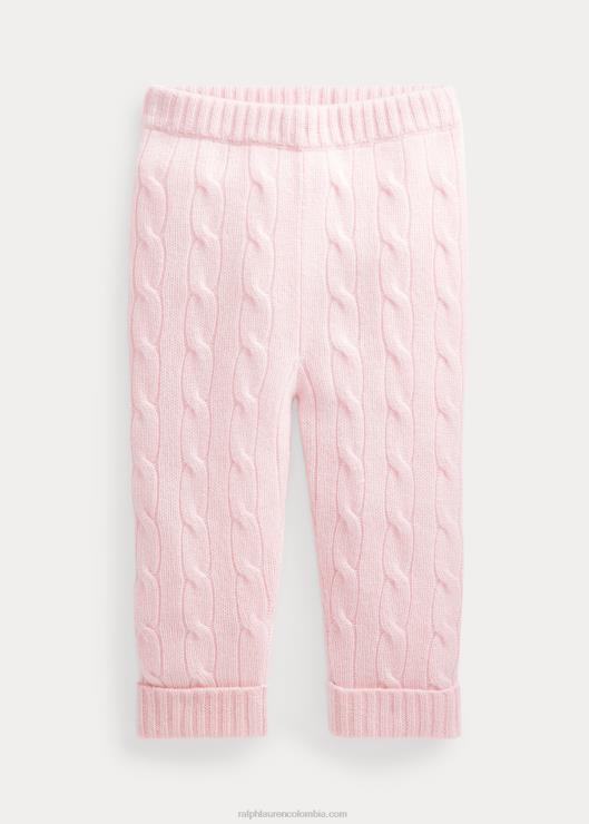 pantalón de ochos de cachemira bebé rosa de la mañana Ralph Lauren 2XR2V8298