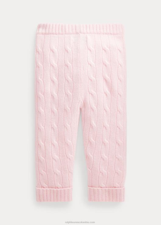 pantalón de ochos de cachemira bebé rosa de la mañana Ralph Lauren 2XR2V8298