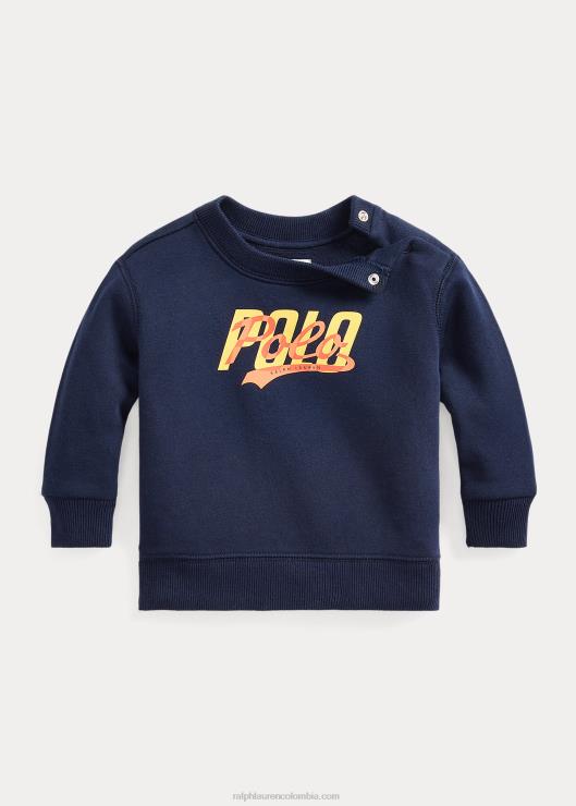 sudadera con logo bebé marina de crucero Ralph Lauren 2XR2V8306