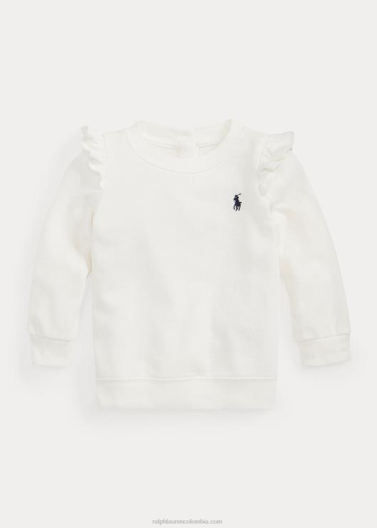 sudadera spa con volantes bebé lavaplatos blanco Ralph Lauren 2XR2V8301