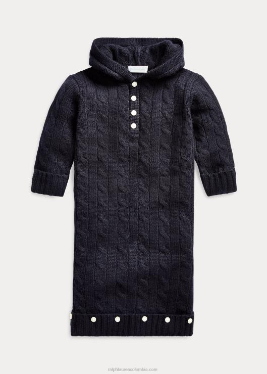 banderín de punto de ochos de cachemir bebé marina universitaria Ralph Lauren 2XR2V7756