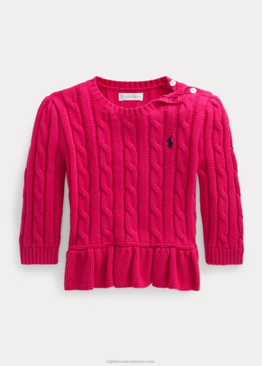 jersey de algodón con peplum bebéRalph Lauren 2XR2V8313