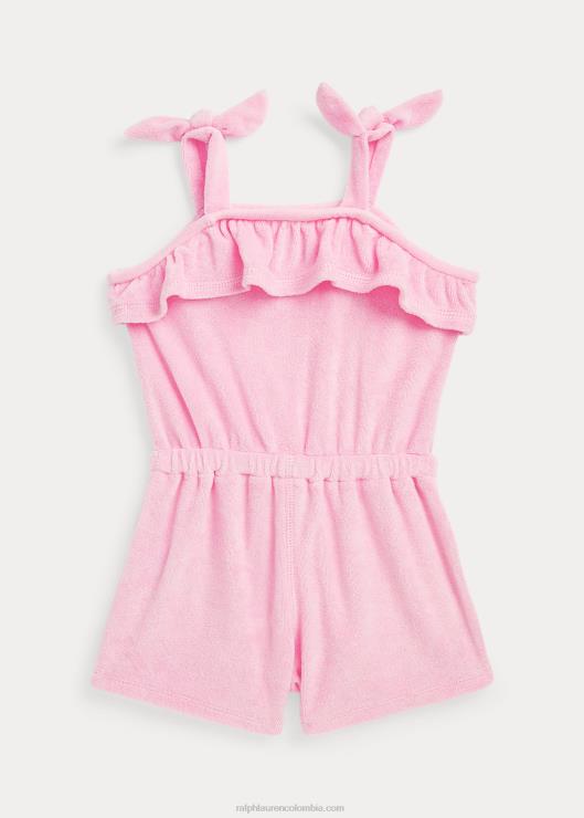 mameluco de rizo con volantes bebé rosa carmelo Ralph Lauren 2XR2V7955