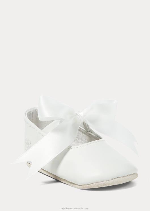 merceditas de piel briley bebé blanco Ralph Lauren 2XR2V8128