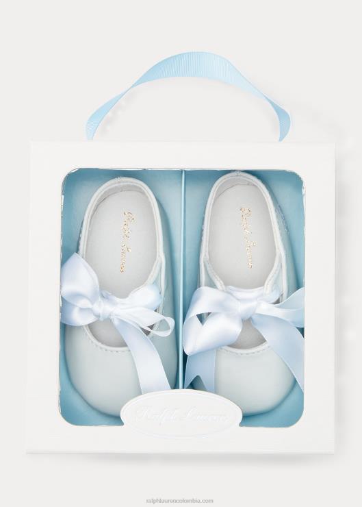merceditas de piel briley bebé blanco Ralph Lauren 2XR2V8128