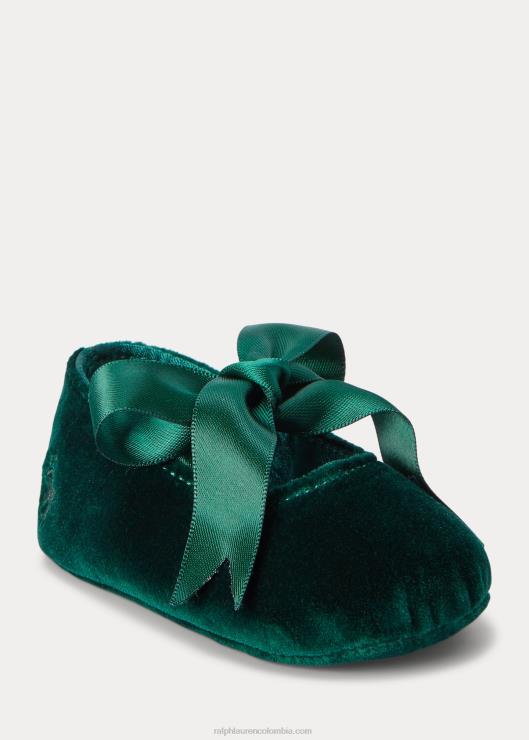zapatilla de terciopelo briley bebéRalph Lauren 2XR2V8347