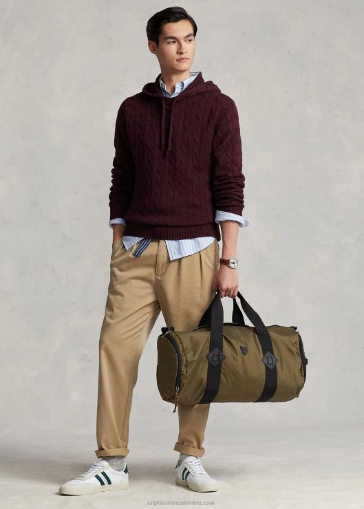 bolsa de lona hombres aceituna Ralph Lauren 2XR2V2555