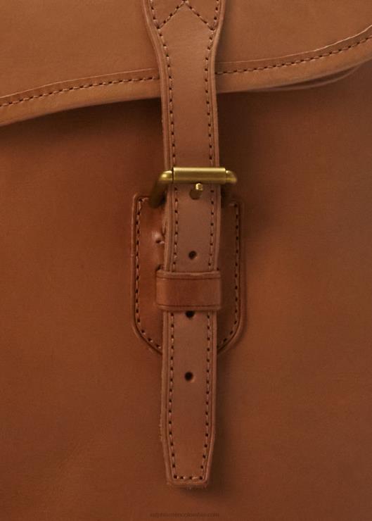 bolsa de mensajero de cuero de herencia hombres broncearse Ralph Lauren 2XR2V2399