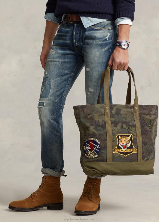 bolso de lona hombres camuflaje Ralph Lauren 2XR2V8769