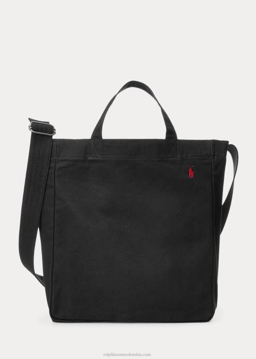 bolso shopper de lona hombres negro Ralph Lauren 2XR2V5245