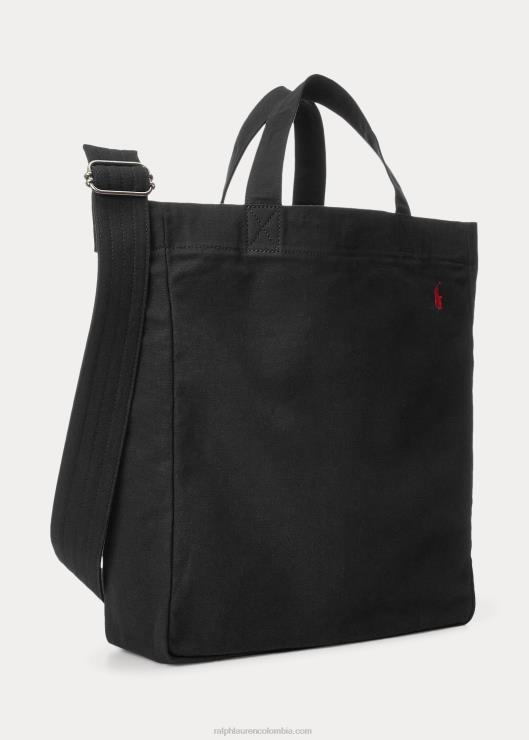 bolso shopper de lona hombres negro Ralph Lauren 2XR2V5245