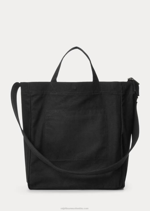 bolso shopper de lona hombres negro Ralph Lauren 2XR2V5245