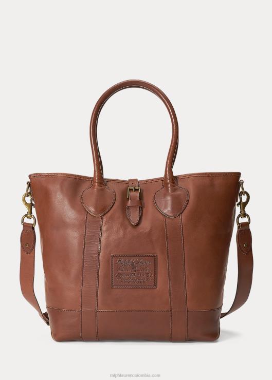bolso shopper heritage de piel abatanada hombres sillín Ralph Lauren 2XR2V2338