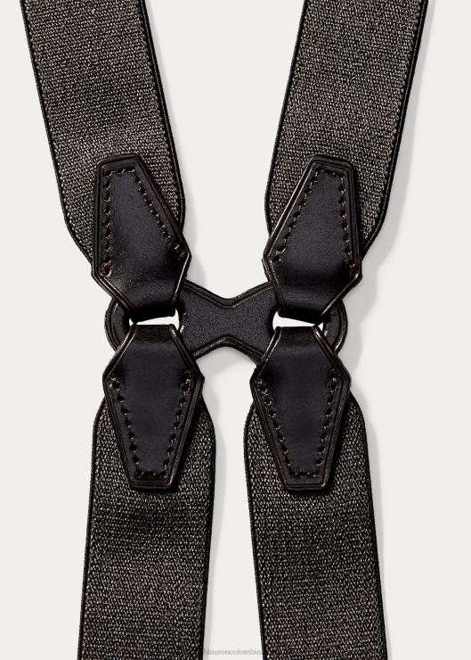 Tirantes de jaspe elástico warren hombres gris carbón Ralph Lauren 2XR2V8910