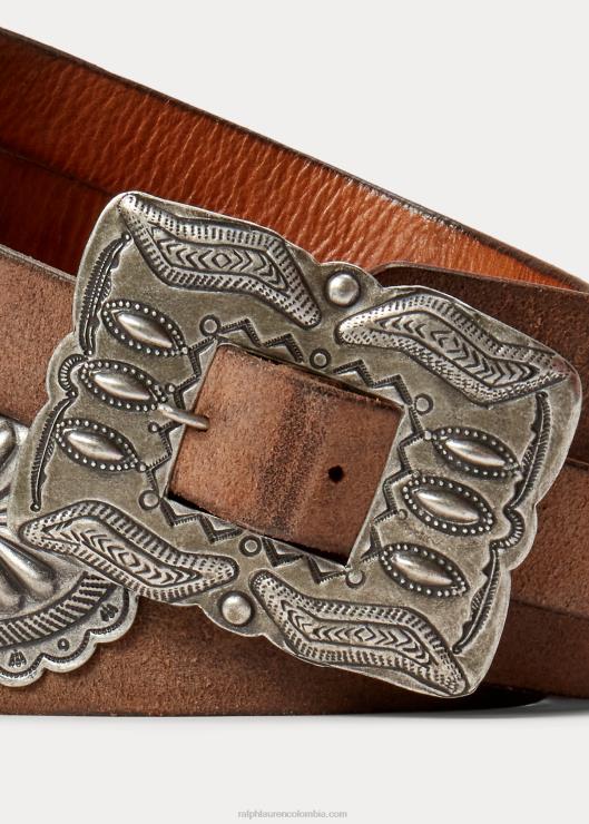 cinturón de ante rugoso hombresRalph Lauren 2XR2V8867