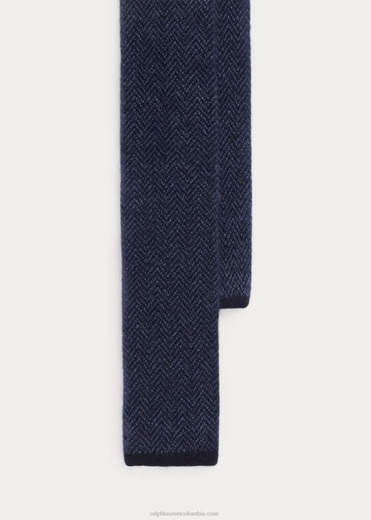 corbata de punto de espiga hombres azul marino/azul polvoriento Ralph Lauren 2XR2V8953