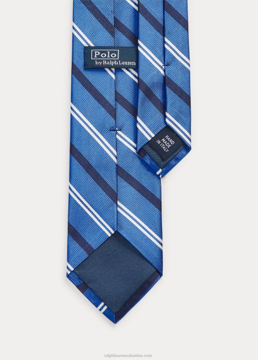 corbata de seda a rayas hombres azul Ralph Lauren 2XR2V2509