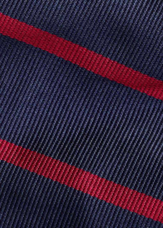 corbata de seda a rayas hombres azul marino/rojo Ralph Lauren 2XR2V2267