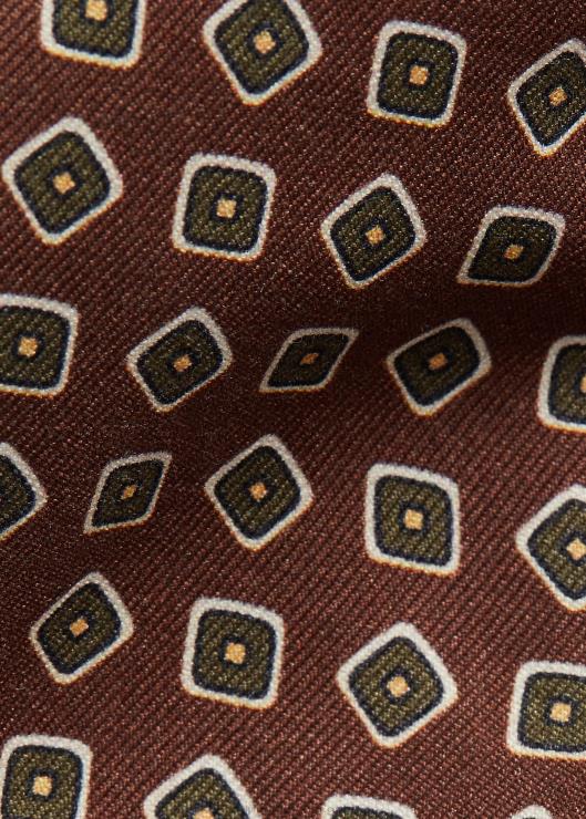 corbata de seda elegante de inspiración vintage hombres marrón Ralph Lauren 2XR2V2518