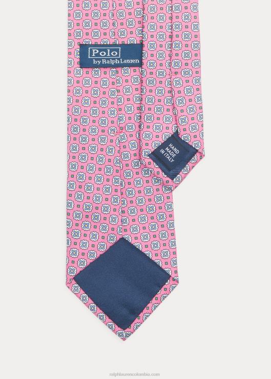 corbata de seda estampada hombres rosa Ralph Lauren 2XR2V8747
