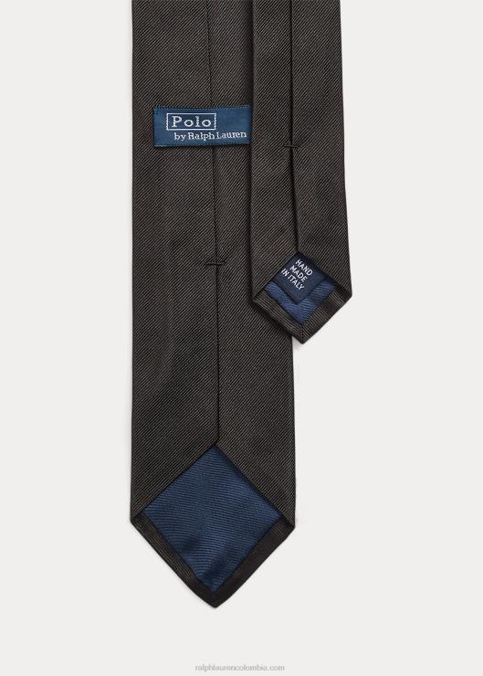corbata de seda hombres negro Ralph Lauren 2XR2V2256