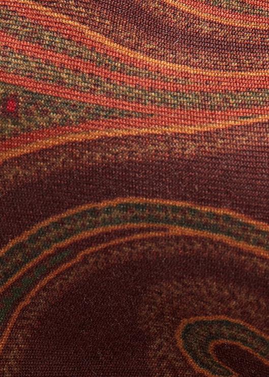 corbata estrecha de seda con estampado de cachemira hombres vino Ralph Lauren 2XR2V2761