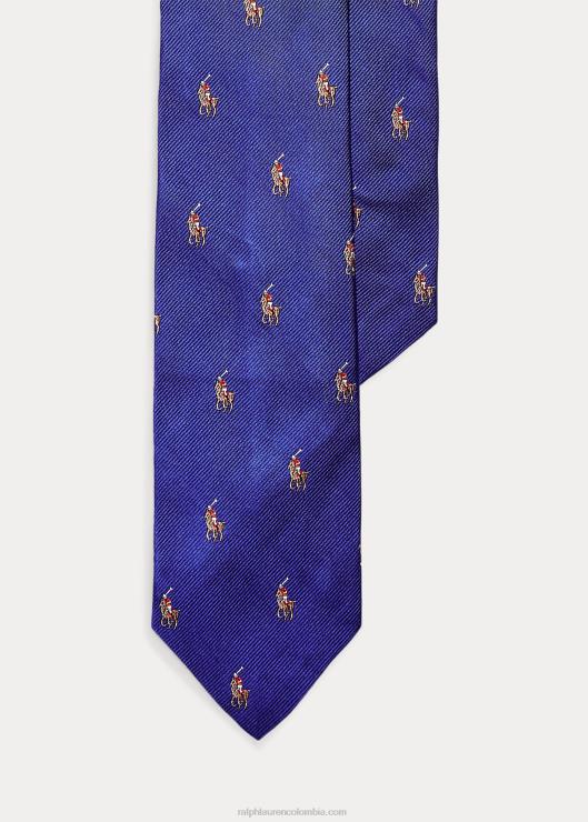 corbata estrecha de seda pony polo hombres real Ralph Lauren 2XR2V8794