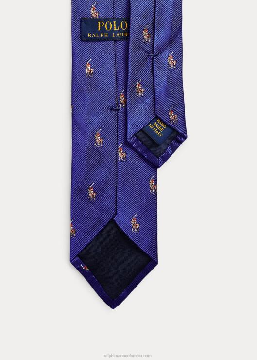 corbata estrecha de seda pony polo hombres real Ralph Lauren 2XR2V8794