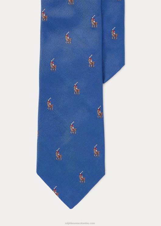 corbata estrecha de seda pony polo hombres real Ralph Lauren 2XR2V8794