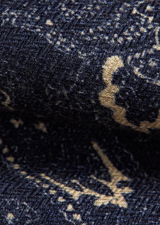 corbata hecha a mano paisley lana-seda hombres Armada Ralph Lauren 2XR2V8840