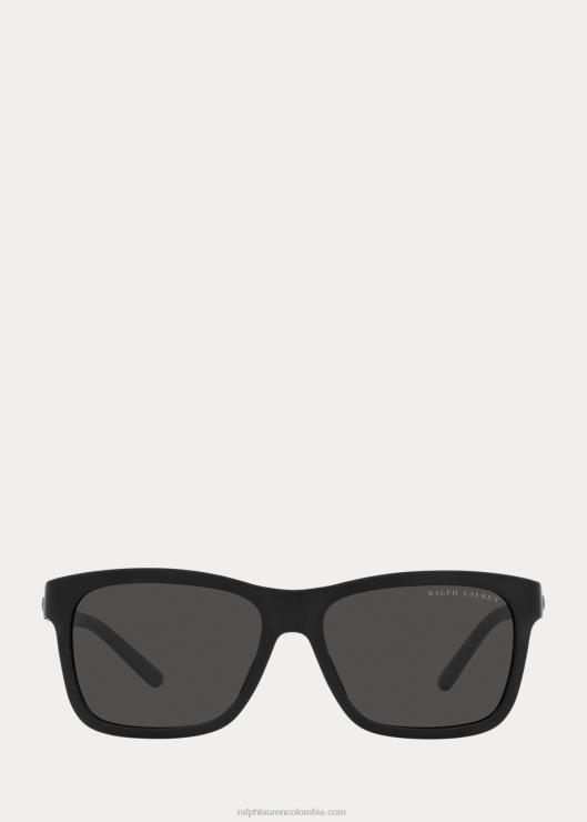 gafas de sol clásicas con estribo hombres negro mate Ralph Lauren 2XR2V8989