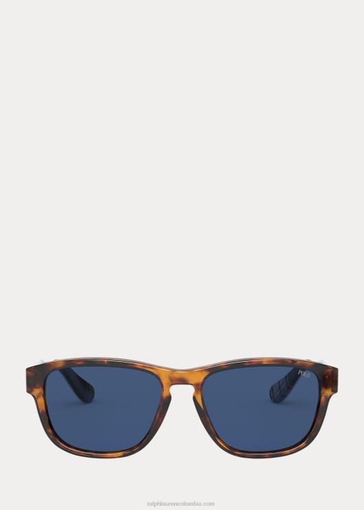 gafas de sol universitarias hombres tortuga antigua brillante Ralph Lauren 2XR2V2780