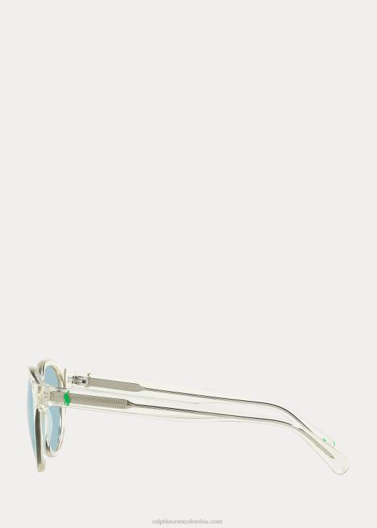 las gafas de sol tipo polo de la tierra hombres gris pinot transparente brillante Ralph Lauren 2XR2V2429