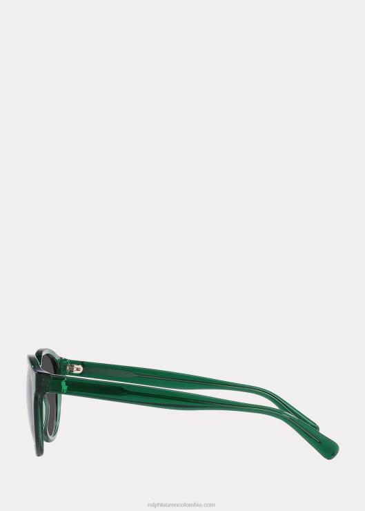 las gafas de sol tipo polo de la tierra hombres verde transparente brillante Ralph Lauren 2XR2V2428