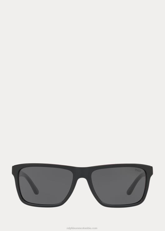 lentes de sol rectangulares a rayas hombres rojo Ralph Lauren 2XR2V2785