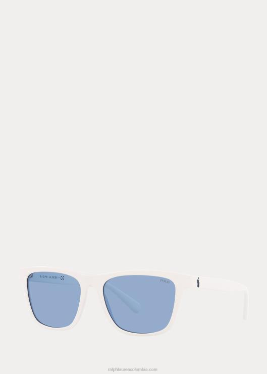 tienda de colores gafas de sol hombres blanco mate Ralph Lauren 2XR2V2630