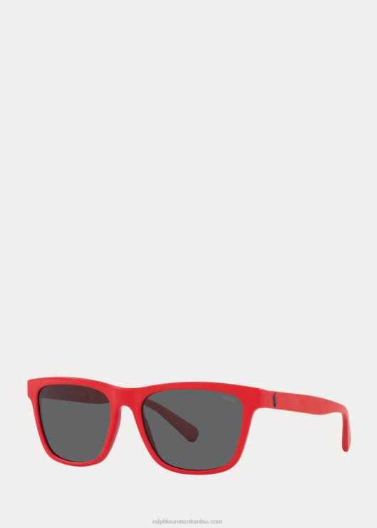 tienda de colores gafas de sol hombres rojo mate Ralph Lauren 2XR2V2628