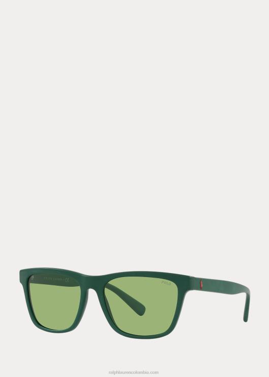 tienda de colores gafas de sol hombres verde bosque mate Ralph Lauren 2XR2V2627