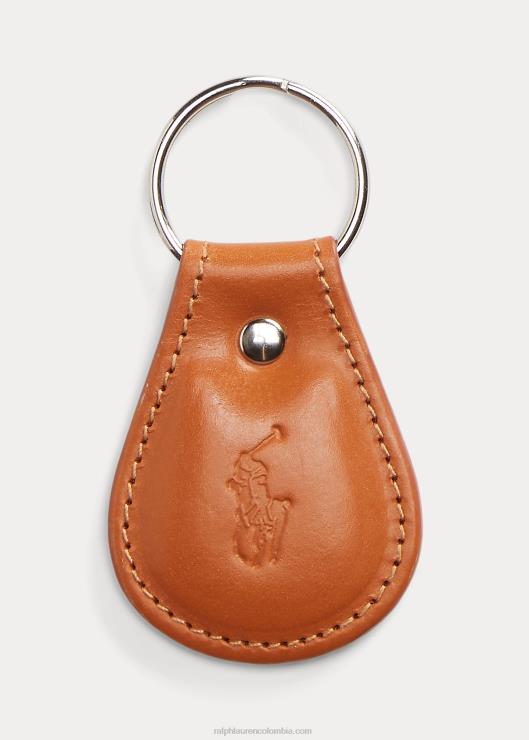 llavero de cuero con brida hombres broncearse Ralph Lauren 2XR2V2552